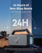 Soundcore Boom 2 by Anker, 80W Outdoor Bluetooth Speaker, 24H Playtime | IPX7 Waterproof, BassUp 2.0, Floatable, RGB lights, USB-C, Custom EQ via soundcore App, Portable for Camping and Beach