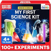 Doctor Jupiter My First Science Experiments Kit for Kids Ages 4+ | Birthday Gift Ideas for Boys & Girls 4, 5, 6, 7, 8 Year Olds, Science Kits for Kids Ages 5-7, STEM Educational Toys