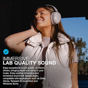 JLab JBuds Lux ANC Wireless Over-Ear Headphones, Mauve