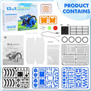 STEM 13-in-1 Education Solar Power Robots Toys for Boys Age 8+ , Educational Toy DIY Science Kits for Kids, Building Experiment Robotics Set Birthday Gifts for 8+ years old boys and girls .