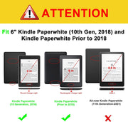 Fintie Stand Case for 6" Kindle Paperwhite 10th Gen 2018, Vintage Brown