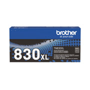 Brother TN830XL Toner Cartridge, Genuine Black High Yield | Compatible with DCP-L2640DW and HL-L2460DW; yields up to 3,000 pages for monochrome laser printers