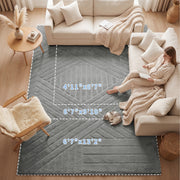Diamond Weave Faux Fur Jacquard Plush Play Mat