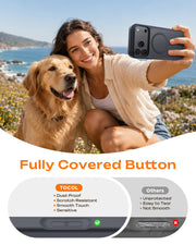 TOCOL for iPhone 18 Pro Case, Compatible with MagSafe, Black | Built-in Magnets, Camera Control Cover, Full Camera & Military-Grade Protection Anti-Slip Slim Translucent Matte Phone Case
