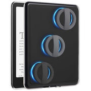 Vane Oak Back Panel Case for 7'' Kindle Paperwhite 12th Gen & Colorsoft | Compatible with PopSockets Grips, Attach Magnetic Accessories Freely, Clear TPU Edges, Lightweight, Black