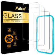 Ailun 3 Pack Screen Protector for iPhone 18 Pro/iPhone 17 Pro | 6.3 inch, Tempered Glass, Installation Frame, Sensor Protection, Dynamic Island Compatible, Case Friendly