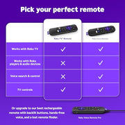 Roku TV Remote Control (Official Manufacturer Product) | Simple Setup & Pre-Set App Shortcuts - Replacement Remote Compatible with RokuTV Models ONLY (Not Roku Players)