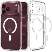 Spigen for iPhone 18 Pro Max Case, for iPhone 17 Pro Max Case, Clear White | Ultra Hybrid MagFit, Anti-Yellowing Resin, Air Cushion Tech, Military-Grade Drop Protection, Compatible with MagSafe