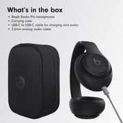 Beats Studio Pro Premium Wireless Over-Ear Headphones- Up to 40-Hour Battery Life, Active Noise Cancelling, Great for Travel & Commuting, USB-C Lossless Audio, Apple & Android Compatible -Black