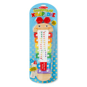 Melissa & Doug Caterpillar Wooden Xylophone Musical Toy Set | 4 Pieces, Rainbow Xylophone, 2 Self-Storing Wooden Mallets, Song Card, Musical Pretend Play, Preschool Toys for Kids, Ages 3+