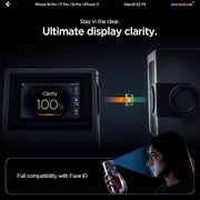 Spigen GlasTR EZ FIT Screen Protector for iPhone 18 Pro, 17 Pro, 17, 16 Pro | AluminaCore Aluminum-enhanced 9H+ tempered glass, Auto-align tray, 100% clarity, Original touch, Case-friendly, 2Pack