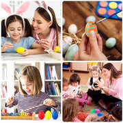 Augshy 14PCS Plastic Egg Shakers Musical Instruments and Maracas for Kids | PEaster Party Shaker Eggs Design,Develops Rhythm And Sound Skills,14 PCS Colorful Egg Maracas Set