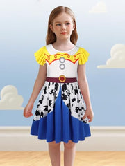 Cowgirl Costume Girls Toddler Princess Dress Up Halloween Cosplay Outfits