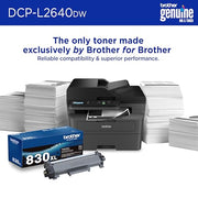 Brother DCP-L2640DW Wireless Compact Monochrome Multi-Function Printer, Copy, Scan, Duplex, Mobile Printing