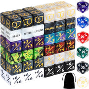 78 Pieces MTG Dice Counters Bulk Life Keyword Counter Dice Set Plus 1/+1 Buff Ability Tokens for MTG, TCG, Cards Gaming Accessories
