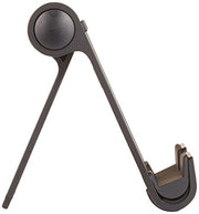 Amazon Basics Multi-Angle Portable Foldable Stand for iPad Tablet, E-reader and Phone, Sturdy Hands-Free Viewing, Black