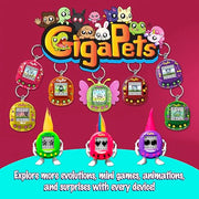 Giga Pets Interactive Digital Pet Toy, Boys & Girls, Unicorn, Ages 6+ | Virtual Pets for Boys and Girls Toy, 600+ Animations, App-Free Activities for Travel and Nostalgic 90s-Inspired Gifting