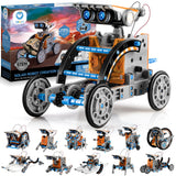 Sillbird 12-in-1 Solar Robot Building Kit STEM Gift for Boys Ages 8-13 | Powered by the Sun, Engineering Skills, DIY Educational Kit, Birthday Presents for Kids, Buildable Learning Set, 190 Pieces