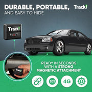 Tracki Universal GPS Tracker for Vehicles, Real Time Tracking | 4G LTE, Unlimited Distance, Smart Alerts, Super Small, Subscription Required, Cancel Anytime