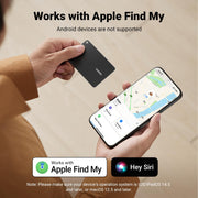 UGREEN FineTrack Slim Wallet Tracker Card (iOS Only) | Bluetooth Tracker Card, Work with Apple Find My Rechargeable Tracker[Apple MFi Certified]