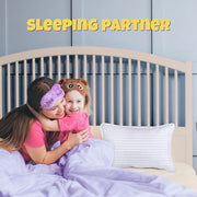 Utopia Bedding Toddler Pillow 2 Pack, Cotton Blend Shell 13x18 Inch, White | Soft and Breathable Small Satin Striped Kids Pillow, Baby Sleeping For Toddler, Bed and Travel, Age 2 and Above