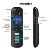 Gotellx 2 Pack Replacement Remote Controls for Roku TV | No Setup Required, for TCL/Hisense/Sharp/Philips/Onn/Element Roku TV (Not for Roku Stick,Box or Speaker)