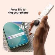 Life360 Tile Sticker - Small Bluetooth Tracker, Remote Finder and Item Locator for Bikes, Glasses and More. Both iOS and Android Compatible. Phone Finder. 1-Pack (Black)