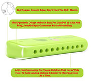 Crafteem Color Blues Harmonica, Key of C for Kids, Children, Toddler and Beginners,10 Hole 20 Tones Musical Instrument Toy Gift
