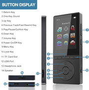 64GB MP3 Player with Bluetooth 5.3, Music Player with HiFi Sound for Sports Runners, 2.4" Screen MP3 Player Built in HD Speaker Voice Recorder FM Radio E-Book, Expanded Up to 128GB, Earphone Included