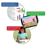 hand2mind Numberblocks 1-10 MathLink Cubes Activity Set, Ages 3+ | Linking Cubes, Numberblocks Activity Set, Preschool and Kindergarten Learning Activities, For Kids Ages 3, 4, 5, 6, 7