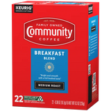 Community Coffee Breakfast Blend Kcups 22 count