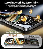 EZ-GLAZ-4 Pack for iPhone 17 Pro Max Privacy Screen Protector (6.9") | 26° Privacy Protection, 12FT Military Grade Shatterproof, 9H+ Tempered Glass Film with Flawless Fit Box, Scratch Resistant