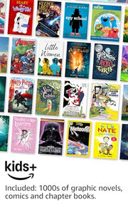 Amazon Kindle Kids 16GB (2024 model) - If it breaks, we will replace it, includes ad-free books and cover, with glare-free display, fast page turns - Space Whale