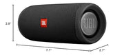 JBL FLIP 5, Waterproof Portable Bluetooth Speaker, Black, Small | Sounds better than ever, Bring the party anywhere, Make a splash with IPX7 waterproof design, A rainbow of colours