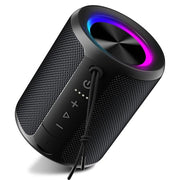 DUDGSIS Portable Bluetooth Speaker, 20W Stereo, IPX7 Waterproof, RGB Light | 15H Playtime, Bluetooth 5.3, TWS Pairing & AUX Input; Compact Outdoor Speaker for Shower, Pool, Beach & Hiking