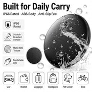 RGIMF GPS Tracker for Vehicles No Subscription, iOS & Android Dual System | Precise Location Car Tracker Tag, IP66 Bluetooth Tracker Device for Key, Luggage, Wallet, Kid and Pet (2-Pack)