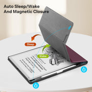 CoBak Stand Case for 11" Kindle Scribe 3rd Gen 2025 & Colorsoft | Two Viewing Angles – All-New PU Leather Cover with Auto Sleep/Wake, Built-In Pen & Tip Holders
