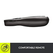 Logitech Wireless Presenter R400 USB A PowerPoint Clicker with Laser | USB-A connection, PowerPoint clicker, presentation remote control
