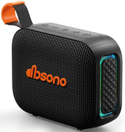 Portable Bluetooth Speaker Line-in Support: IPX5 Waterproof, Black | Up to 24H Playtime, HD Sound, TWS Pairing, LED Light, Outdoor Speaker for Beach, Pool, Travel, School Supplies for Adult Teen