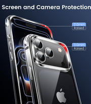 Mkeke for iPhone 18 Pro Case Clear [Not-Yellowing] | [Military-Grade Drop Protection] Shockproof Protective Phone Bumper 2026