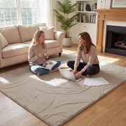 Rose Garden Faux Fur Jacquard Plush Play Mat