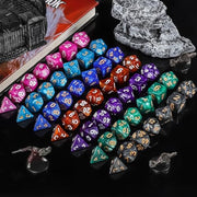 QMay 7 Sets Polyhedral Dice - 49 Pcs (7 X 7) DND Dice + 7 Drawstring Bags | 7 Colors D4 D6 D8 D10 D% D12 D20, Great for Dungeons&Dragons, MTG, Role Playing Table Games, Dice Goblins, RPG Players & DMs