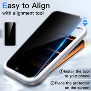 JETech Privacy Screen Protector for iPhone 17 Pro Max, 2-Pack