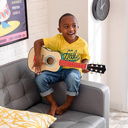 KidKraft Lil' Symphony Wooden Play Guitar, Kids Musical Instrument Toy, Gift for Ages 3+