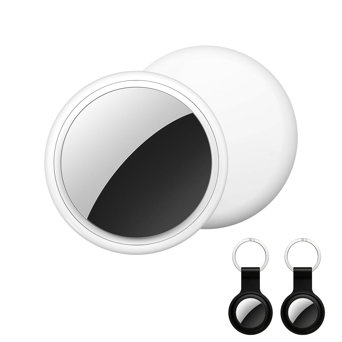 Air Tracker Tag 2 Pack [Apple MFi Certified] with Find My(iOS Only) | Key Finder with No App Needed, IP65 Waterproof, 365-Day Standby, Wallets Keys Bags Luggage Locator Tracker Tag