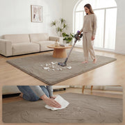 Rose Garden Faux Fur Jacquard Plush Play Mat