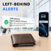 UQO Wallet Tracker Card, Works with Apple Find My or Google Find Hub | MFi certified. Works with Android. Qi charging. 85dB+ sound. Separation alerts. Wallet & passport fit. Great gift idea.
