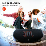 JBL Charge 6 - Portable Waterproof & DropProof Bluetooth Speaker (Black) | Powerful JBL Pro Sound with AI Sound Boost, Up to 28 hours of playtime, Built-In Powerbank, Multi-speaker connection