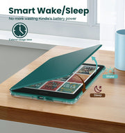MoKo Magnetic Case for 7" Kindle Paperwhite 12th Gen& Colorsoft,Jade Green | Detachable,Ultra Clear Back, Scratch-Proof, Light Shell Cover, Auto Wake/Sleep,for Kindle Paperwhite& Colorsof 2024/2025