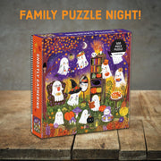 Mudpuppy - Ghostly Gathering 500 Piece Jigsaw Puzzle | Illustrated by Jenny Miriam Hughes, Halloween, For Adults, Family, and Kids, Recycled Paper, No Dust, Finished Size 20" x 20"